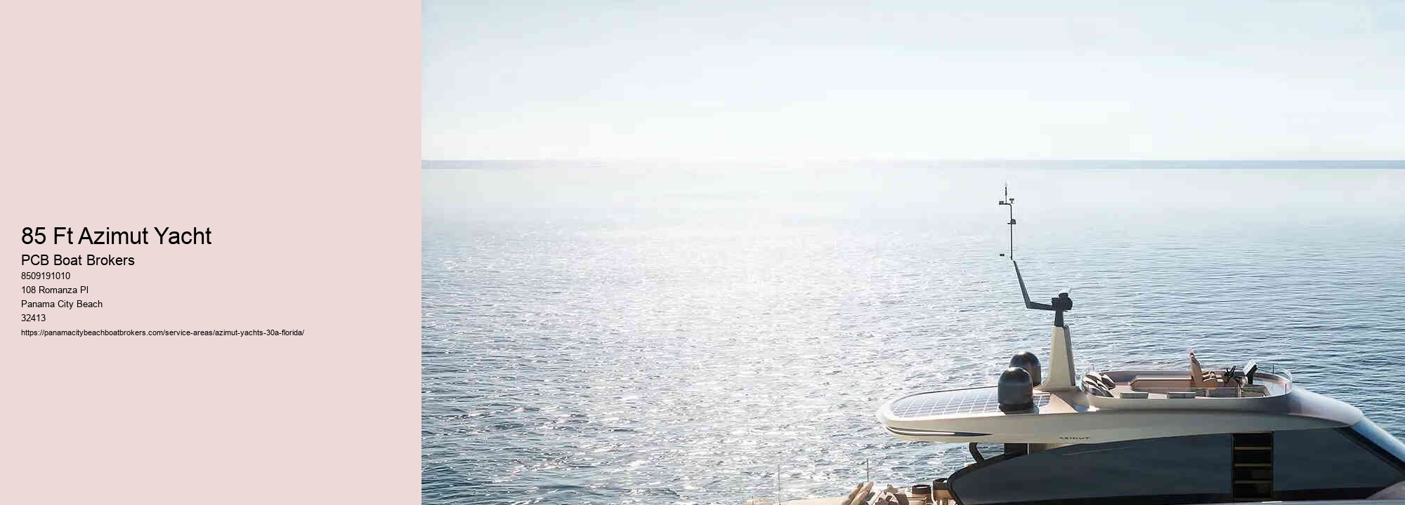 85 Ft Azimut Yacht