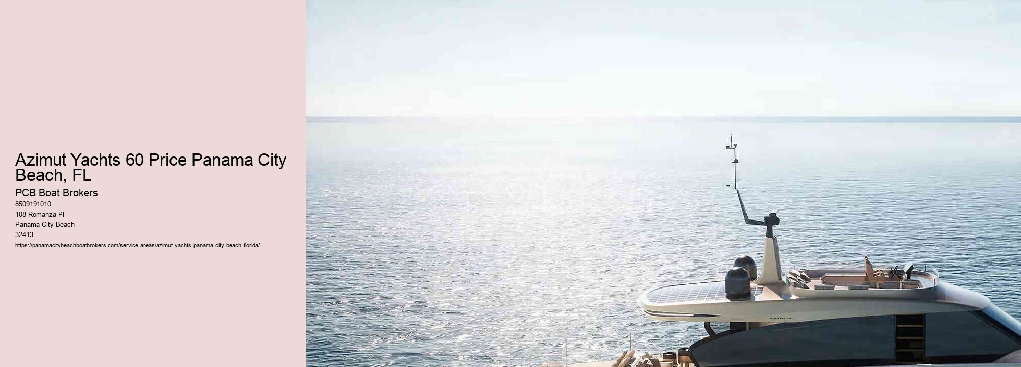 Azimut Yachts 60 Price Panama City Beach, FL