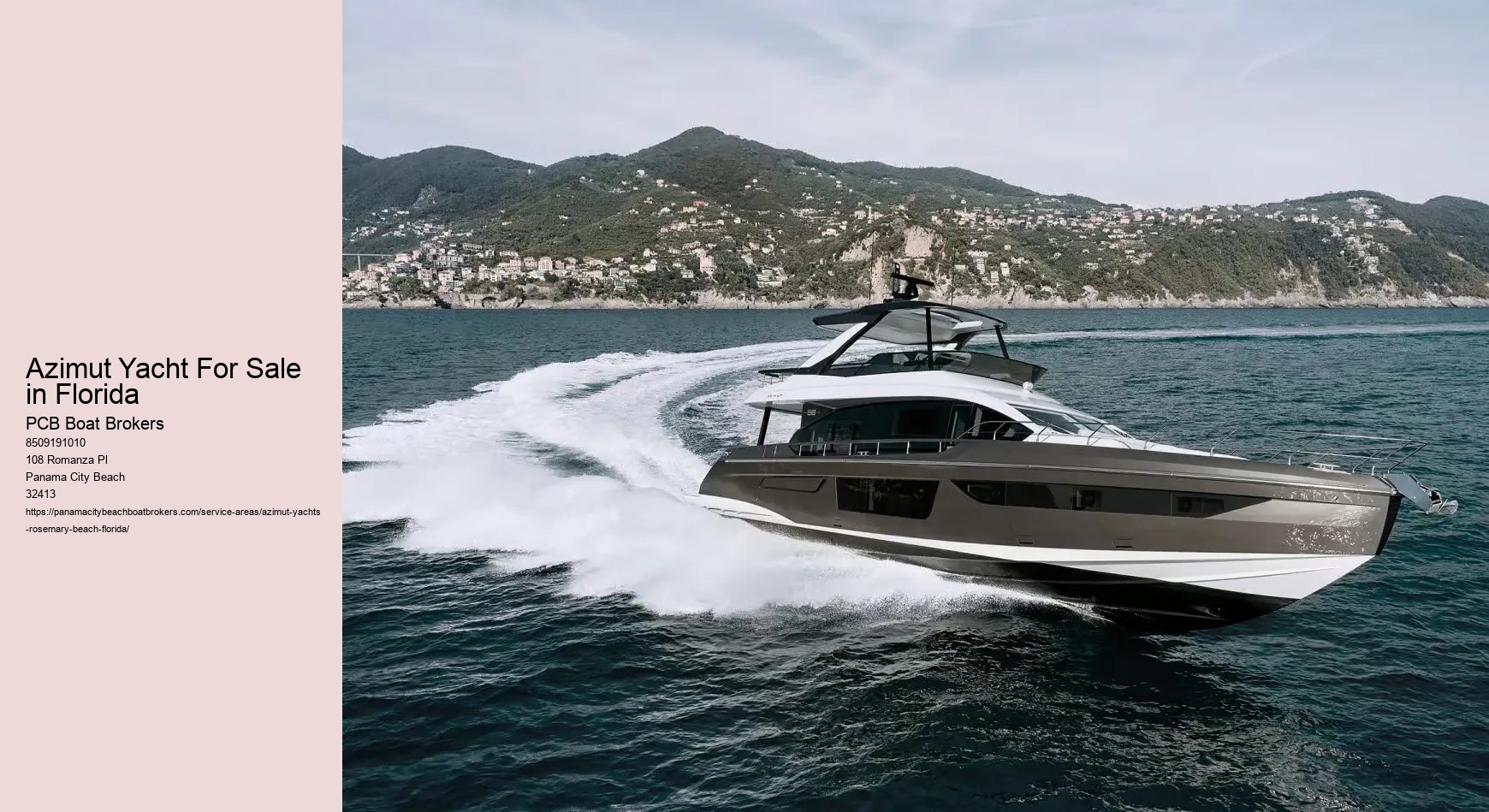 Azimut Yacht For Sale in Florida