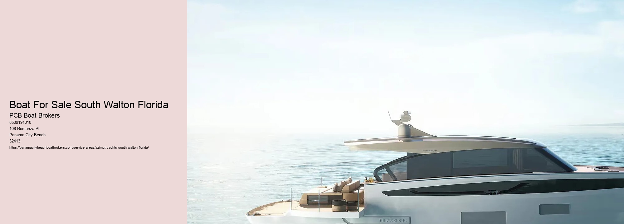 Boat For Sale South Walton Florida