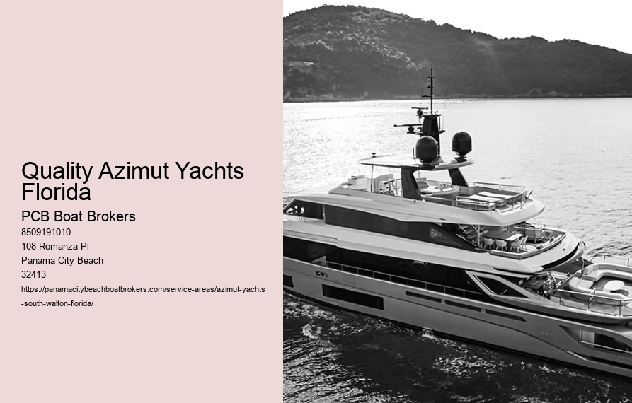Quality Azimut Yachts Florida