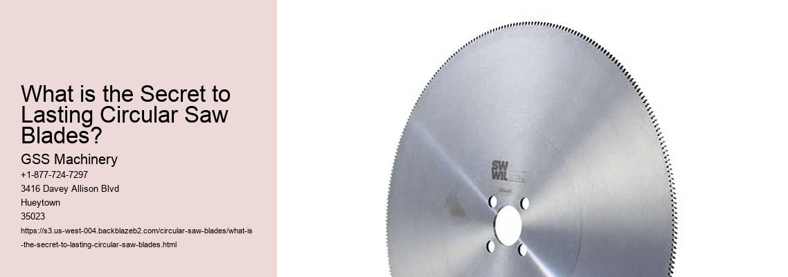 What is the Secret to Lasting Circular Saw Blades?