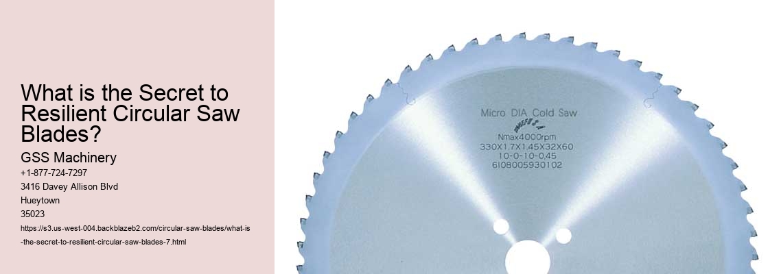 What is the Secret to Resilient Circular Saw Blades?