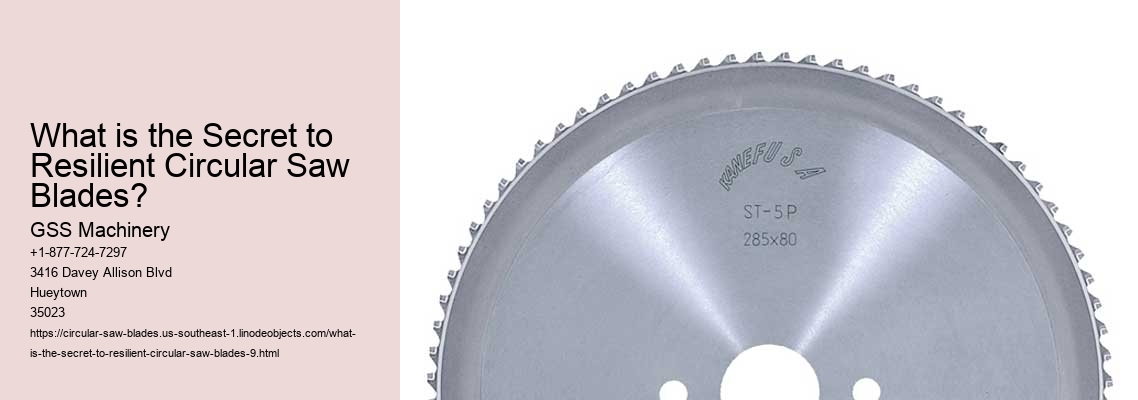 What is the Secret to Resilient Circular Saw Blades?