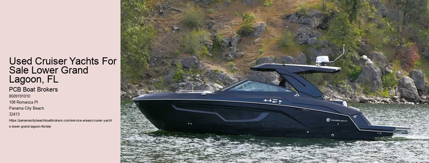 Used Cruiser Yachts For Sale Lower Grand Lagoon, FL