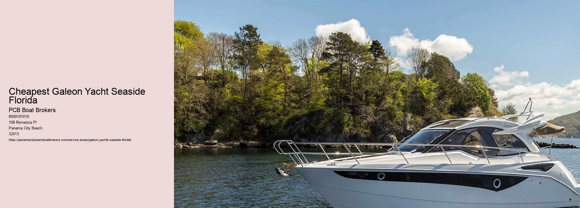 Cheapest Galeon Yacht Seaside Florida