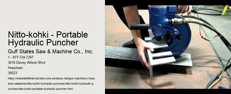 Nitto-kohki - Portable Hydraulic Puncher