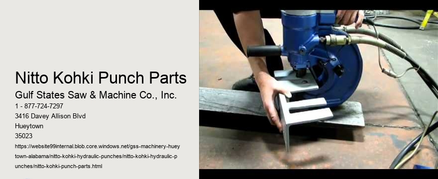 Nitto Kohki Punch Parts