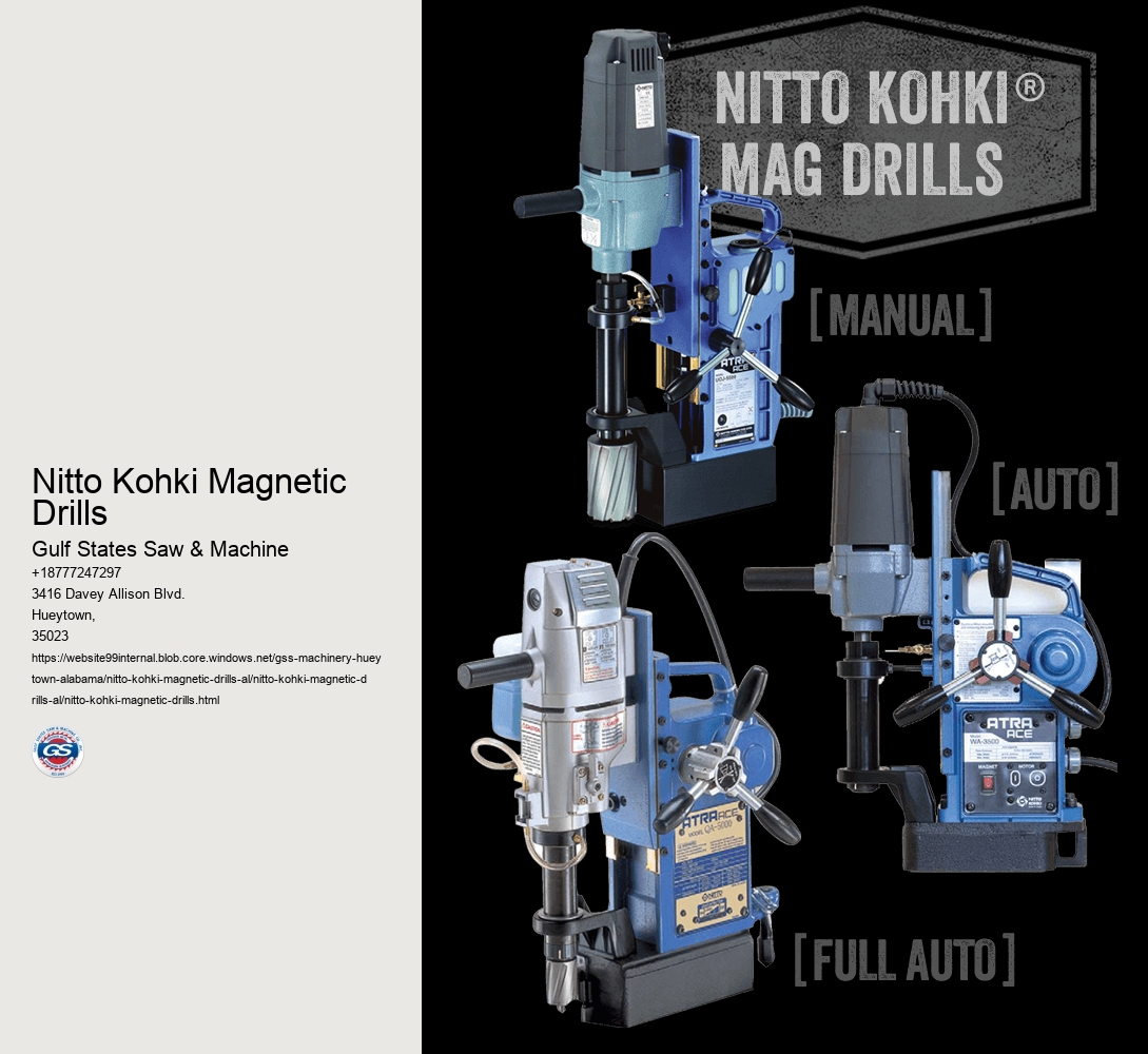 Nitto Kohki Magnetic Drills