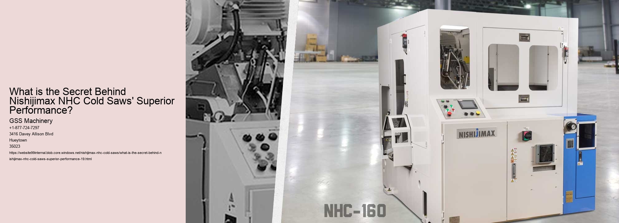 What is the Secret Behind Nishijimax NHC Cold Saws' Superior Performance?