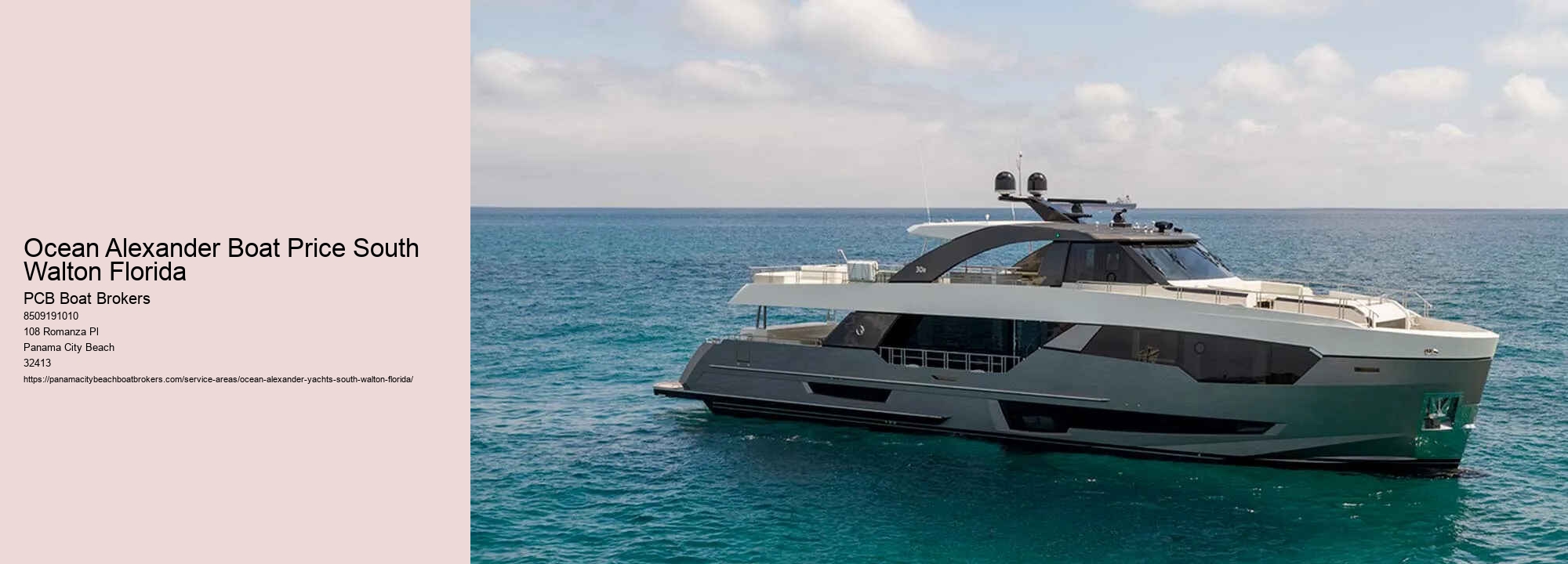 Ocean Alexander Boat Price South Walton Florida