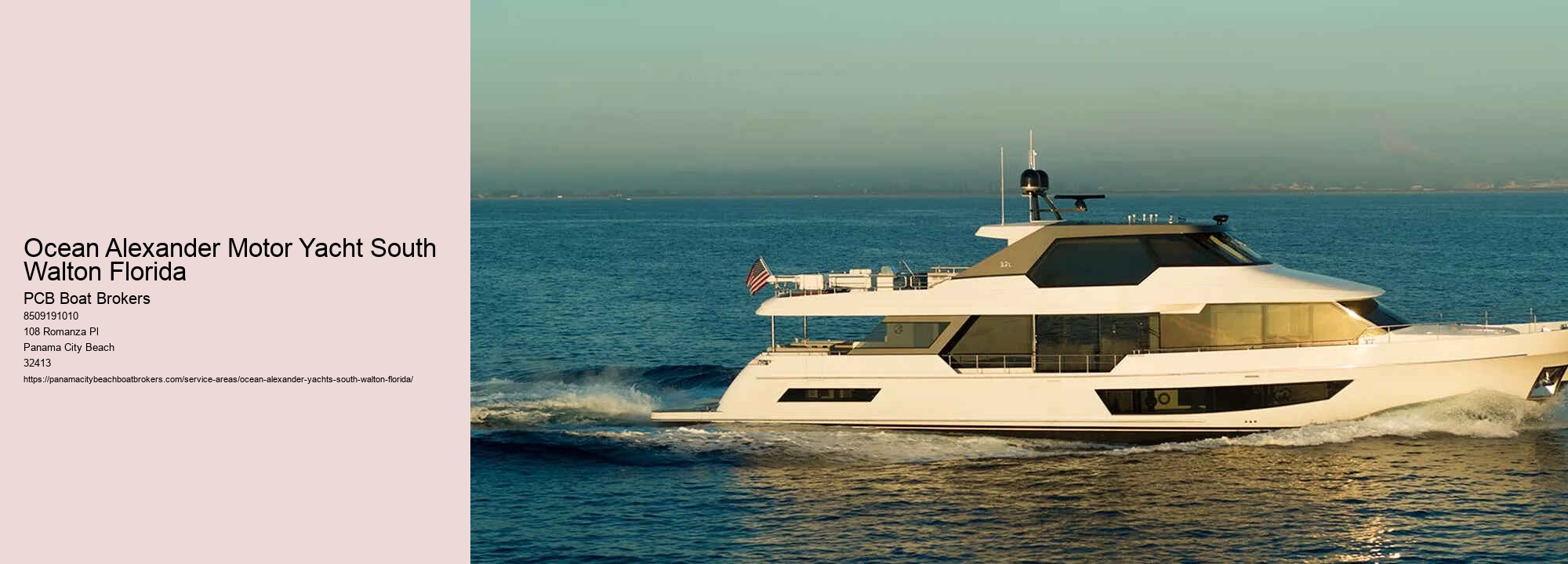Ocean Alexander Motor Yacht South Walton Florida