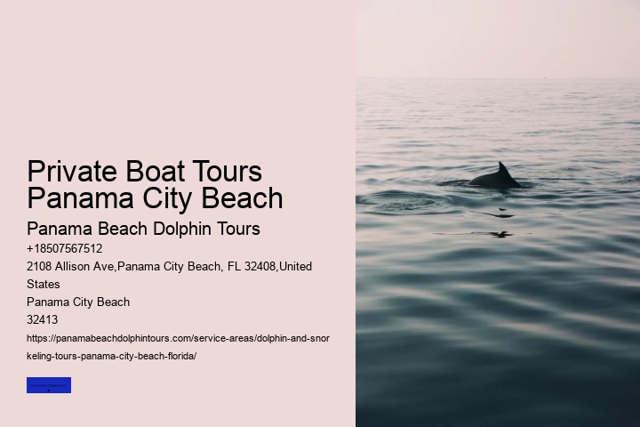 Private Boat Tours Panama City Beach