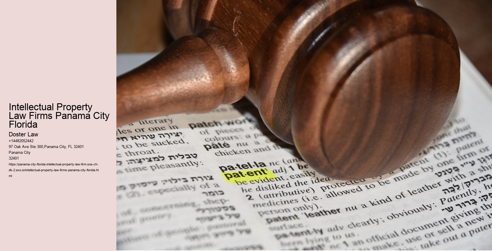 Intellectual Property Law Firms Panama City Florida