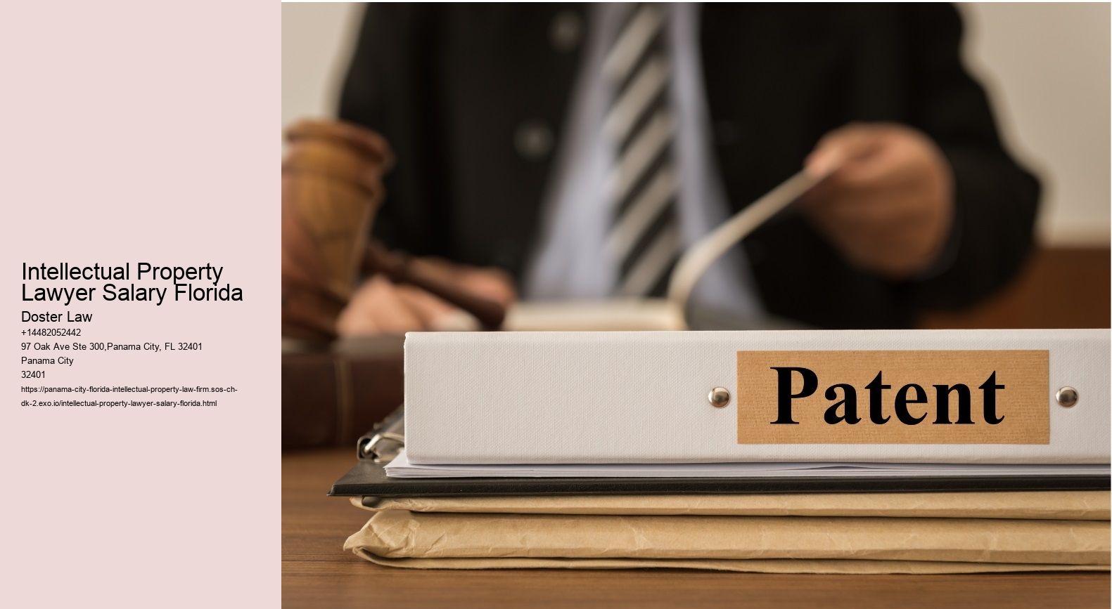 Intellectual Property Lawyer Salary Florida