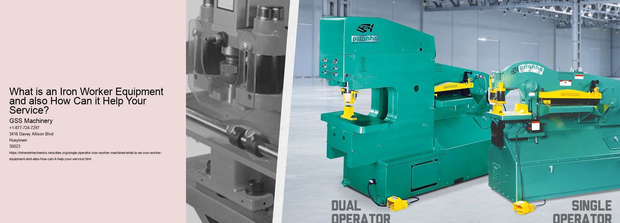 What is an Iron Worker Equipment and also How Can it Help Your Service?