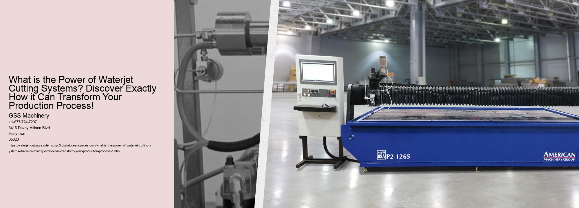 What is the Power of Waterjet Cutting Systems? Discover Exactly How it Can Transform Your Production Process! GSS Machinery What is the Power of Waterjet Cutting Systems? Discover Exactly How it Can Transform Your Production Process!