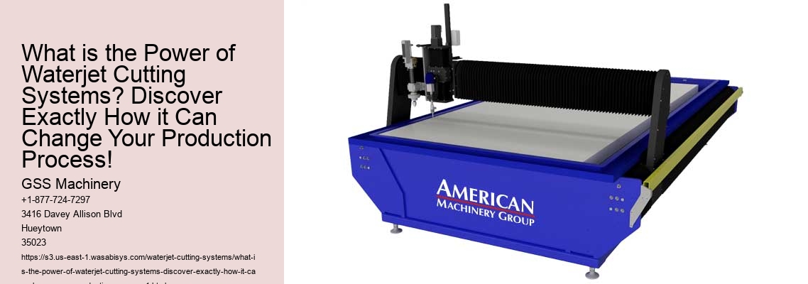 What is the Power of Waterjet Cutting Systems? Discover Exactly How it Can Change Your Production Process!